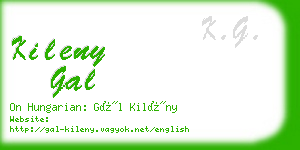 kileny gal business card